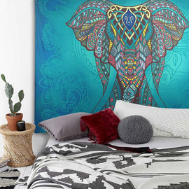 Elephant Print Mandala Tapestry