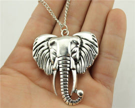 Antique Elephant Pendant Necklace