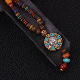 Handmade Sanwood Bodhi Beads Necklace