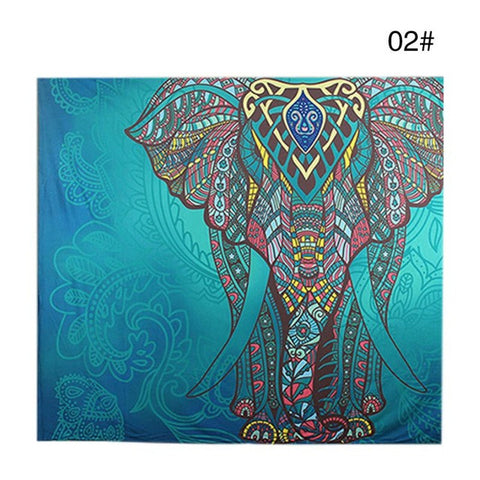Elephant Print Mandala Tapestry